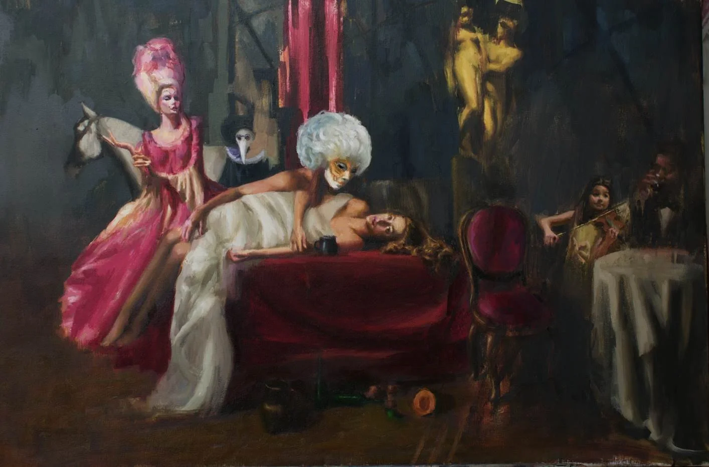 An original work by Guido Mauas presented in the opening room of the exhibition.